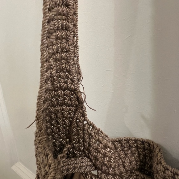 The Sak Tan Crochet Crossbody Hobo Bag - Picture 5 of 6